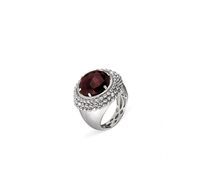 Anello Officina Bernardi Donna in Argento Granato DIV1GRR18W-14 - DIV1GRR18W-14
